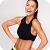 Smiling woman in athletic wear