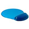 Gel wrist support mouse pad in blue