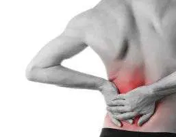 Back pain with red highlighted area