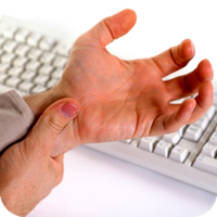 Wrist discomfort while typing on keyboard