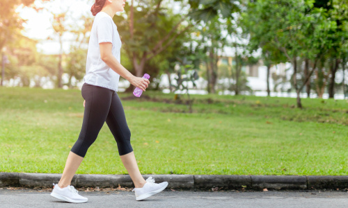 Exercise routine in nature setting