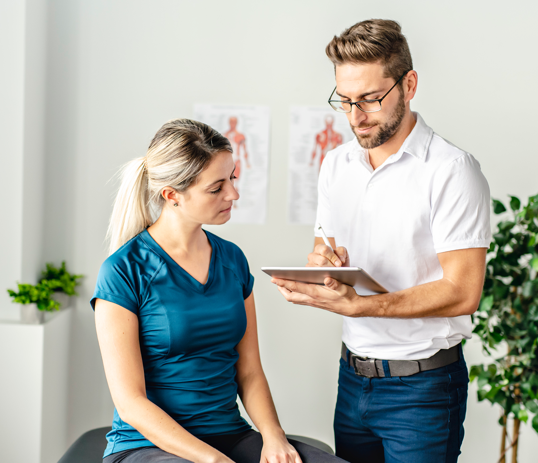 Medical consultation in a clinic setting