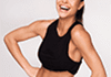Smiling woman in athletic wear