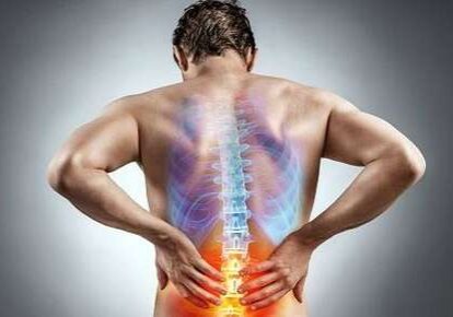 Man experiencing lower back pain