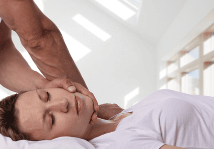 Therapeutic neck massage session