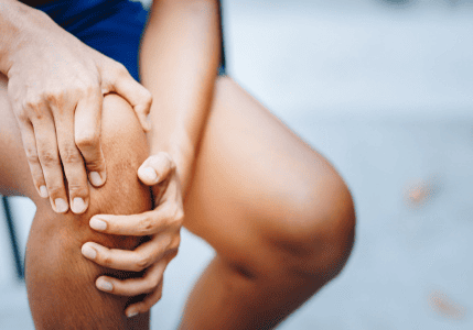 Knee pain relief gesture